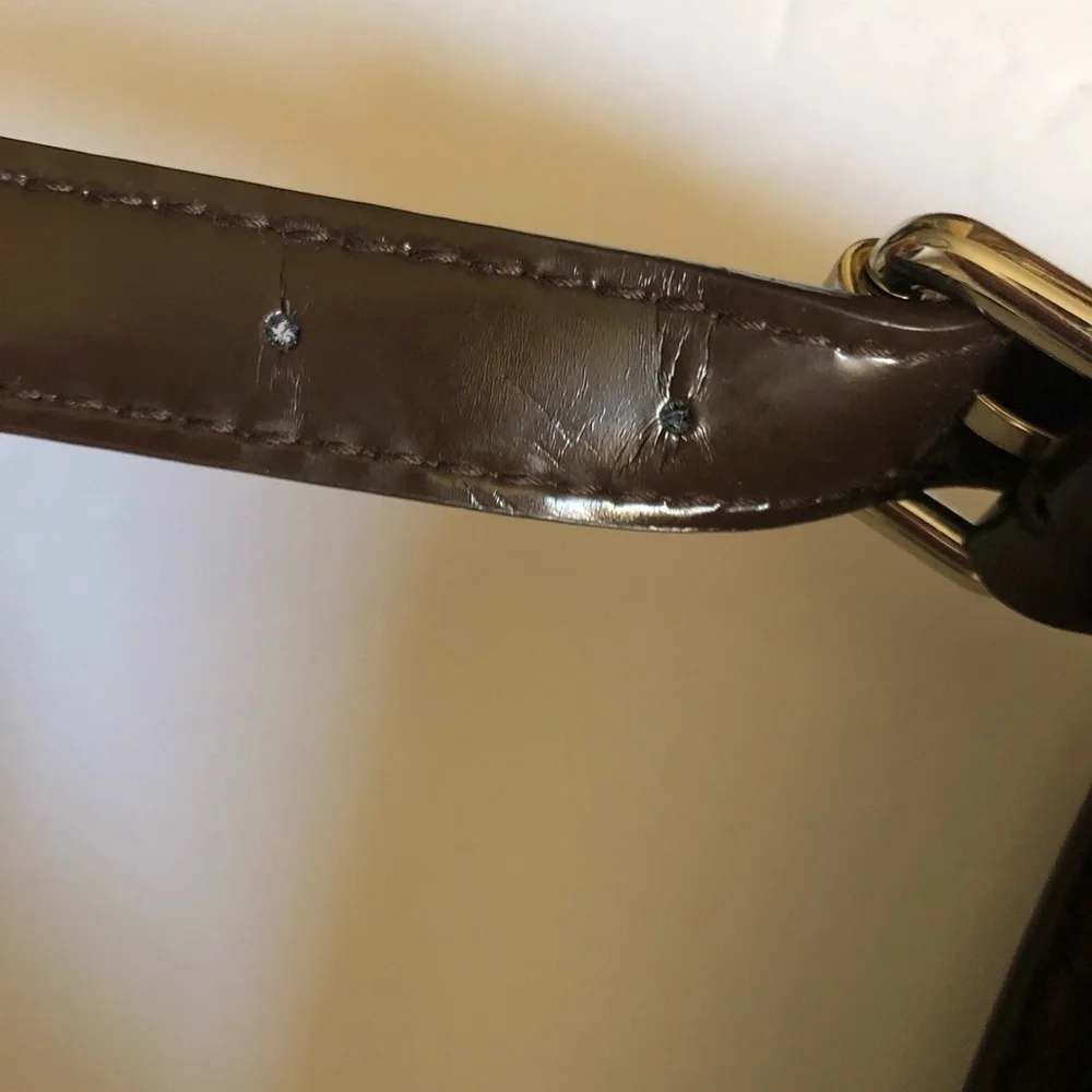 Via spiga brown leather cross body bag